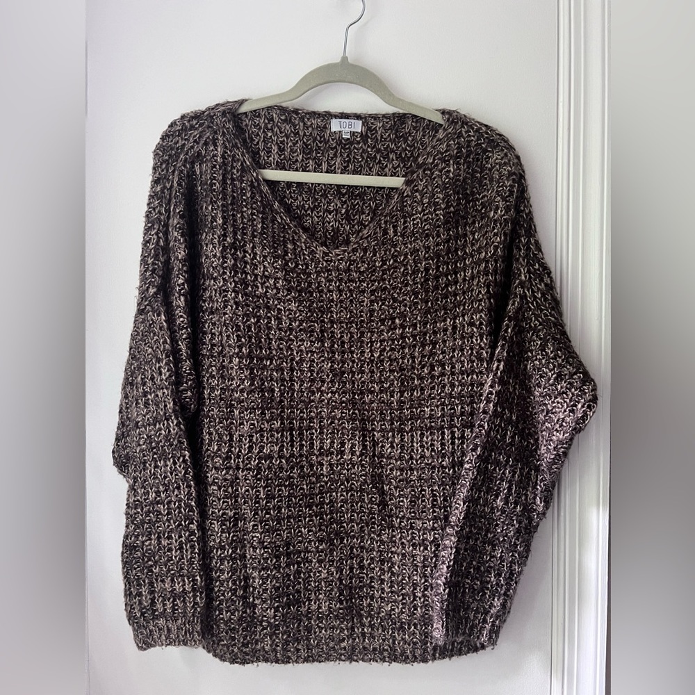 Brown Chunky Oversized Sweater, size S/P